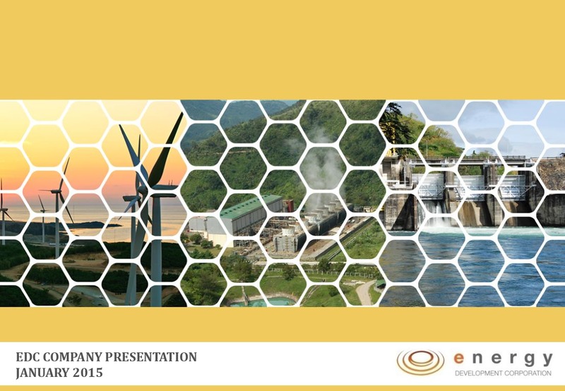 Investor Presentation – Energy Development Corp. – slide 1