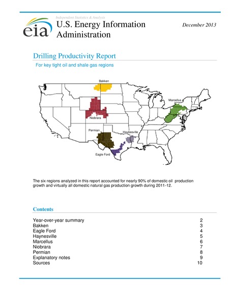 DRILLING PRODUCTIVITY REPORT – EIA – slide 1