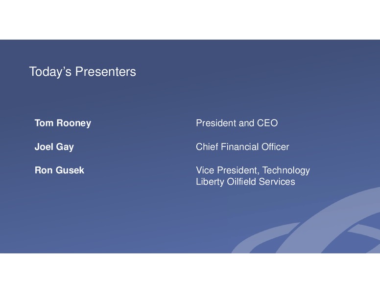 INVESTOR DAY – Energy Recovery – slide 2