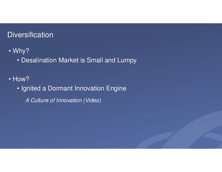 INVESTOR DAY – Energy Recovery – slide 8