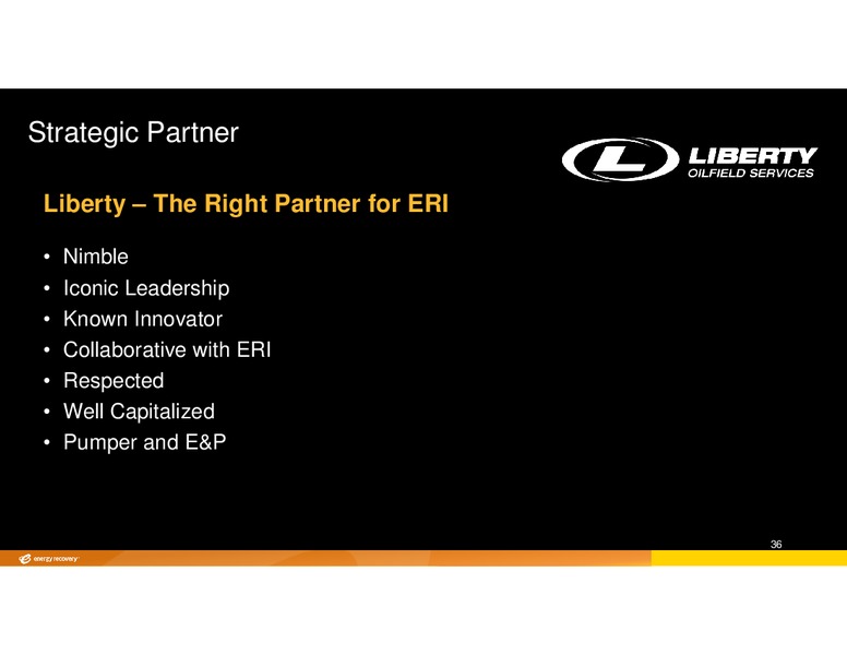 INVESTOR DAY – Energy Recovery – slide 35