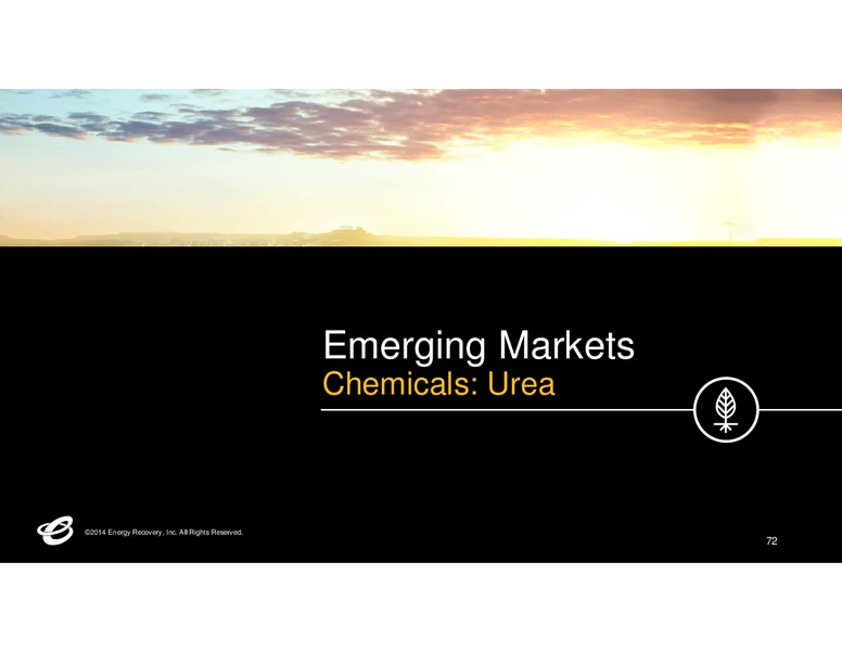 INVESTOR DAY – Energy Recovery – slide 71
