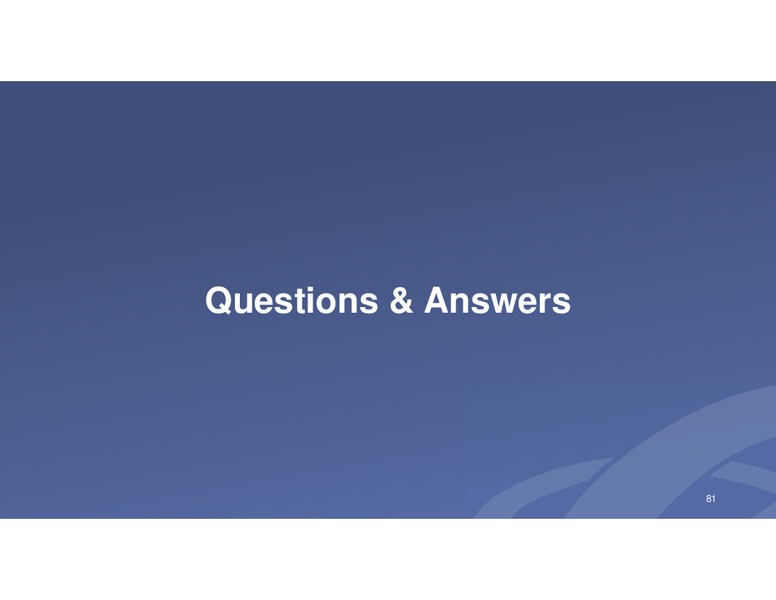 INVESTOR DAY – Energy Recovery – slide 80