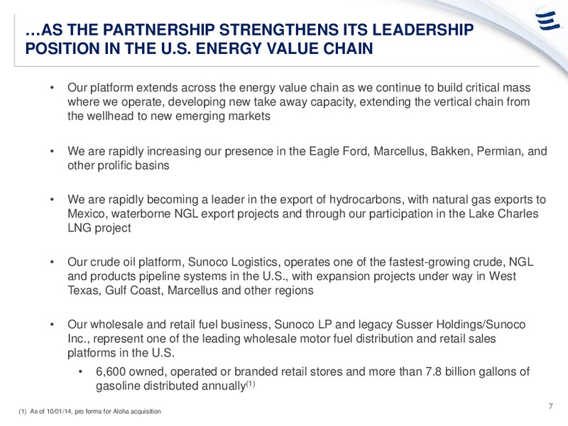 ANALYST DAY PRESENTATION – Energy Transfer – slide 6