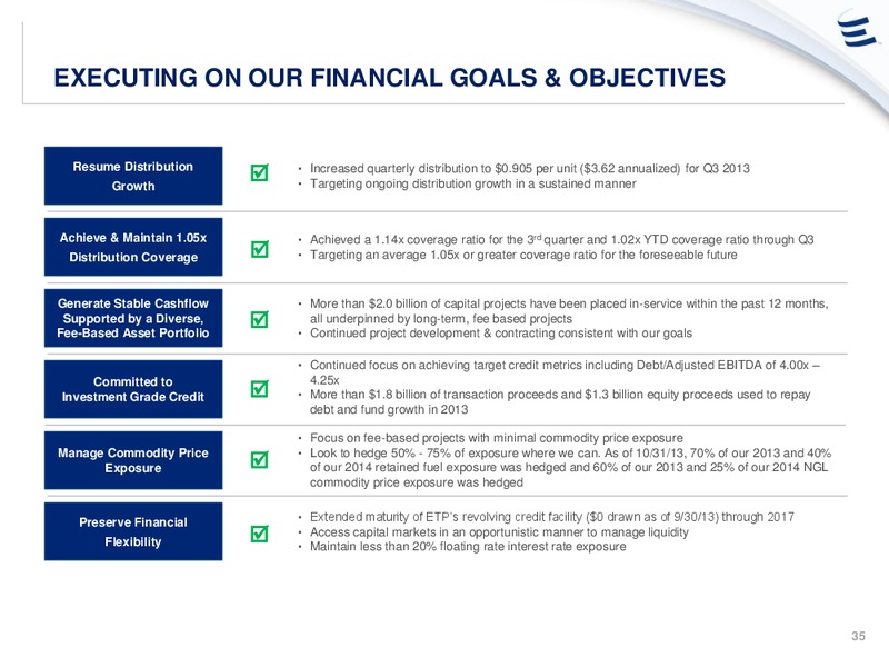 Analyst Day Presentation – Energy Transfer – slide 34