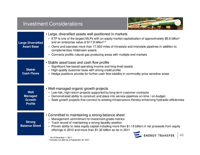 Wells Fargo Securities 10th Annual Pipeline – Energy Transfer – slide 45