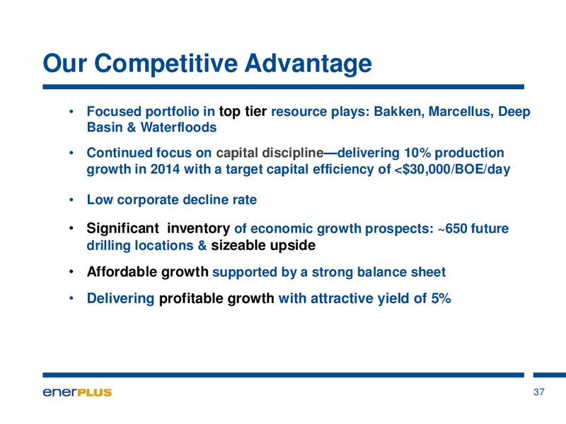 Investor Update – Enerplus Corp – slide 38