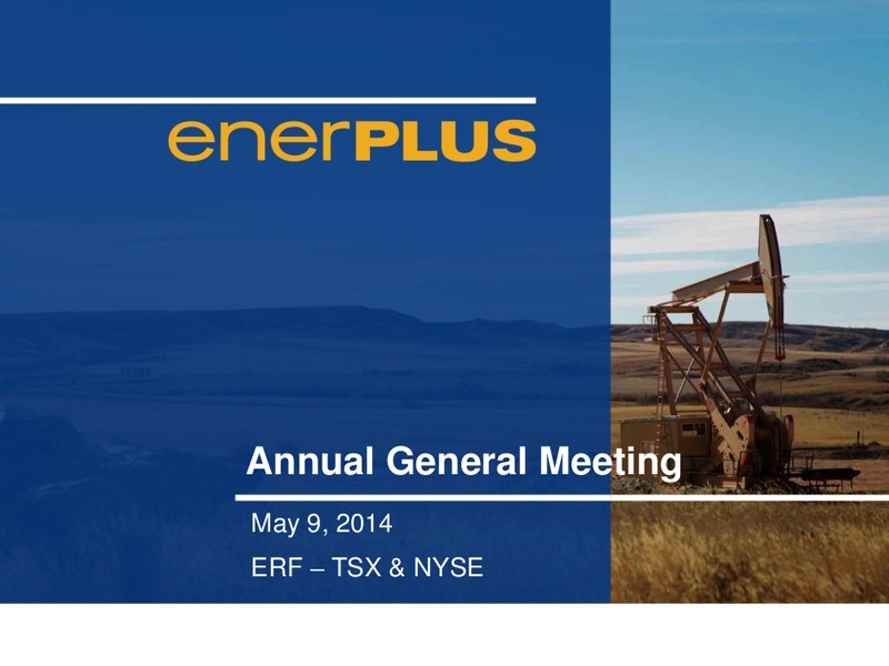 Annual General Meeting – Enerplus Corp – slide 1