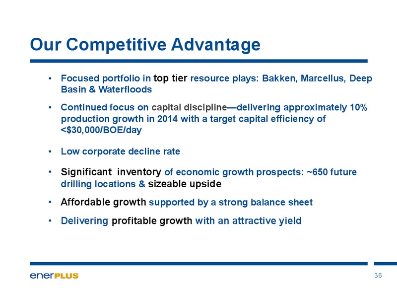 Investor Update – Enerplus Corp – slide 37