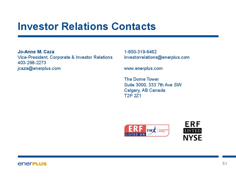 Investor Update – Enerplus Corp – slide 48