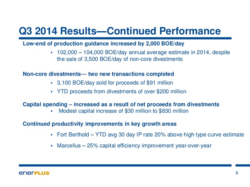 Investor Update – Enerplus Corp – slide 5