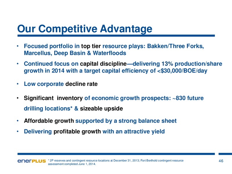 Investor Update – Enerplus Corp – slide 43