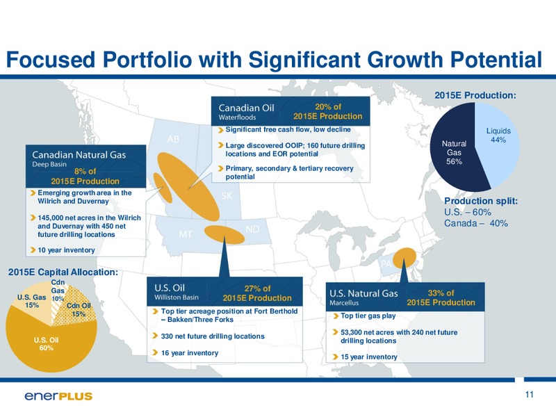 INVESTOR PRESENTATION – Enerplus Corp – slide 11