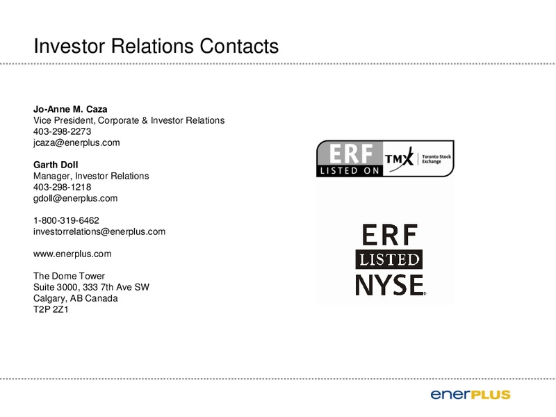 CIBC 2012 Energy Conference – Enerplus Corp – slide 9