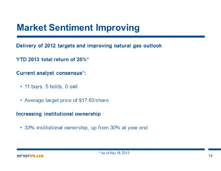 UBS Global Oil and Gas Conference – Enerplus Corp – slide 18