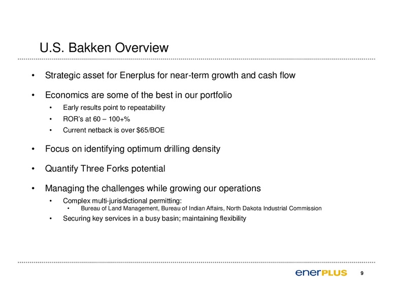 CAPP Oil & Gas Investment Symposium – Enerplus Corp – slide 10