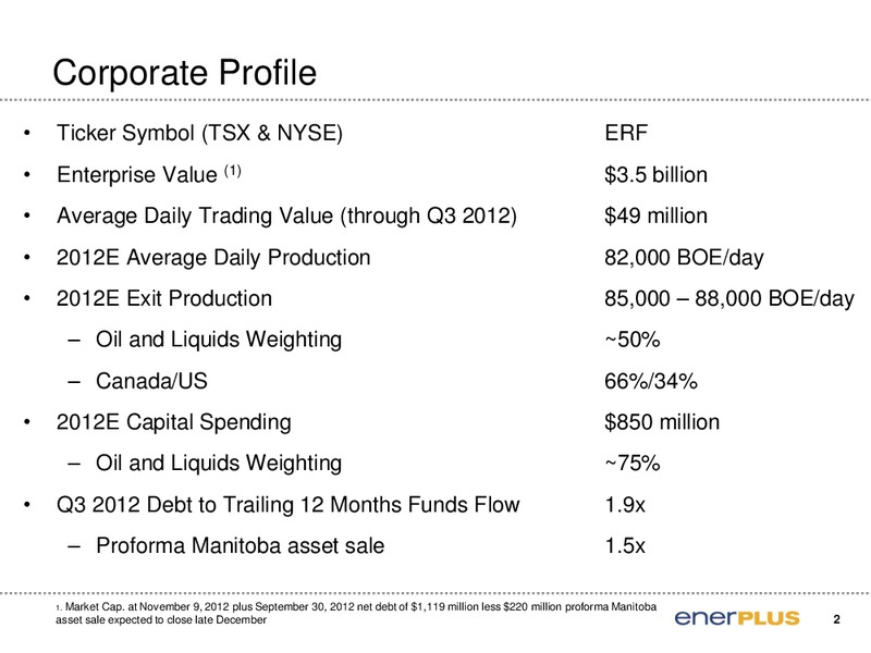 Bank of America Merrill Lynch 2012 Global Energy Conference – Enerplus Corp – slide 3