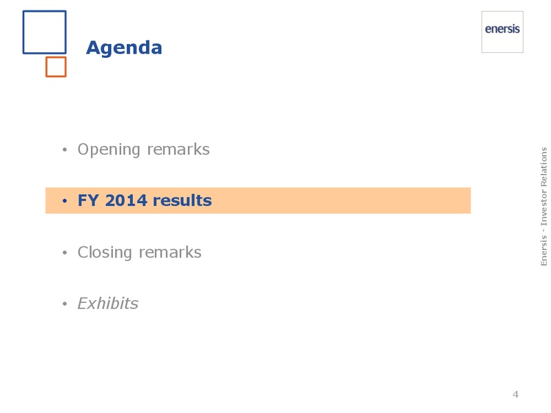 FY 2014 results – Enersis – slide 5