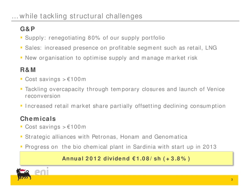 Q4 2012 and Preliminary Full Year Results – Eni Us Operating Co – slide 3