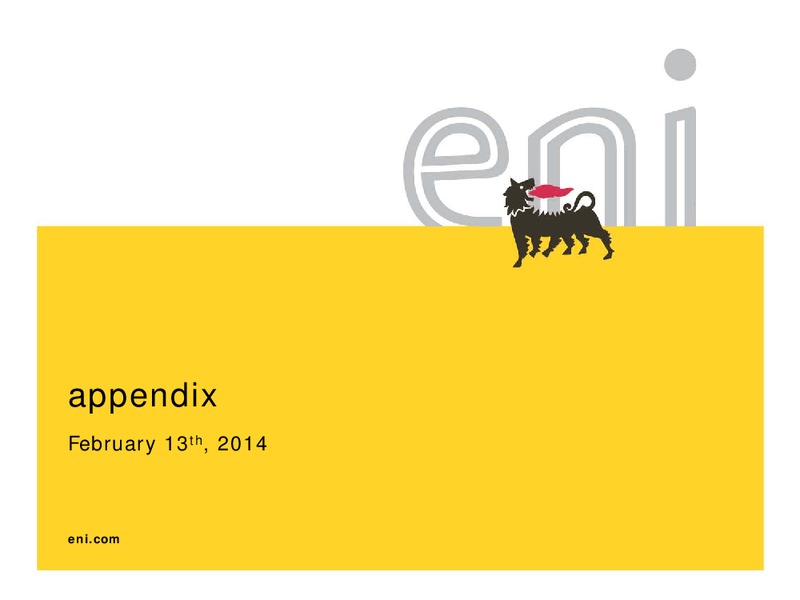 2013 fourth quarter and preliminary full year results – Eni S.P.A – slide 8