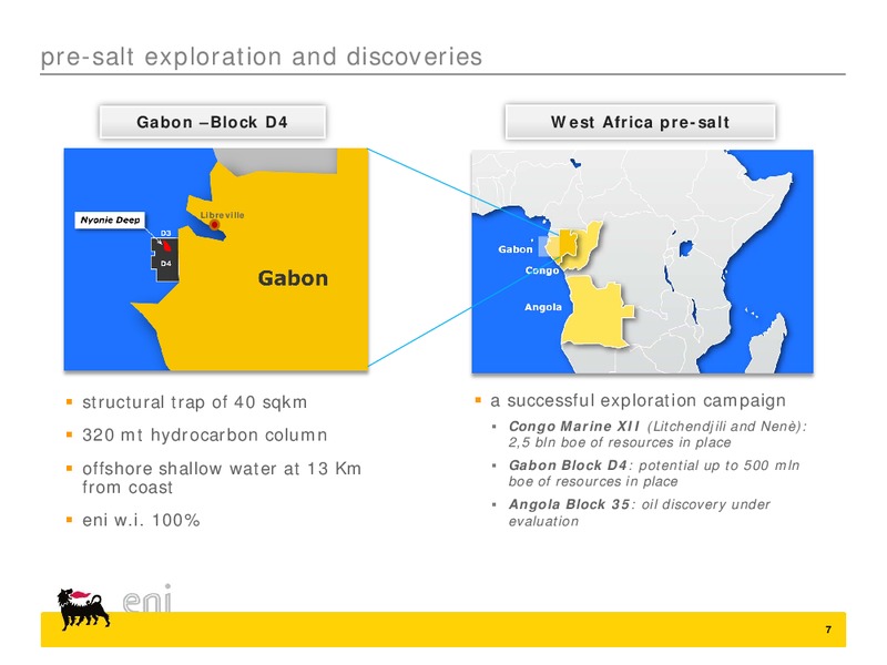 2014 Q2 results and strategy update – Eni S.P.A – slide 7