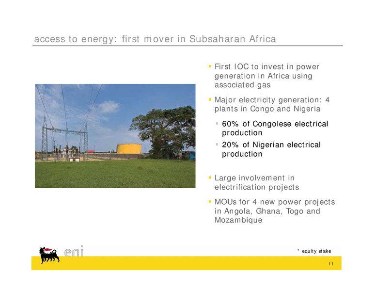 Congo Field Trip – Eni S.P.A – slide 11