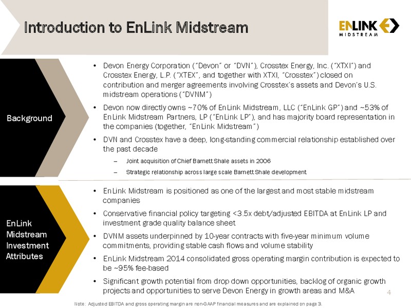Investor Presentation – Enlink Midstream Partners Lp – slide 3