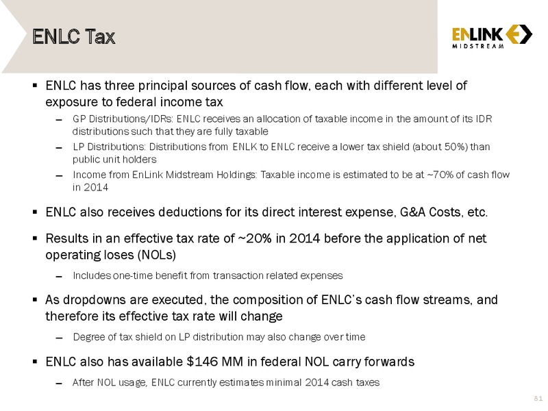 2014 Analyst & Investor Day – Enlink Midstream Partners Lp – slide 80