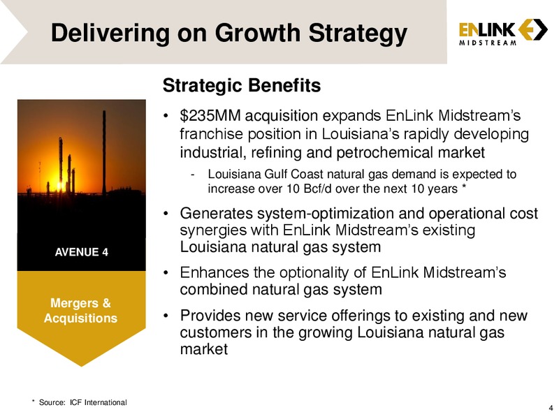 Acquisition of Gulf Coast Natural Gas Assets – Enlink Midstream Partners Lp – slide 3