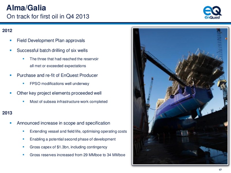 2012 EARNINGS CALL – Enquest – slide 18