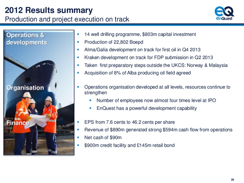 Major Project Execution On Track – Enquest – slide 27
