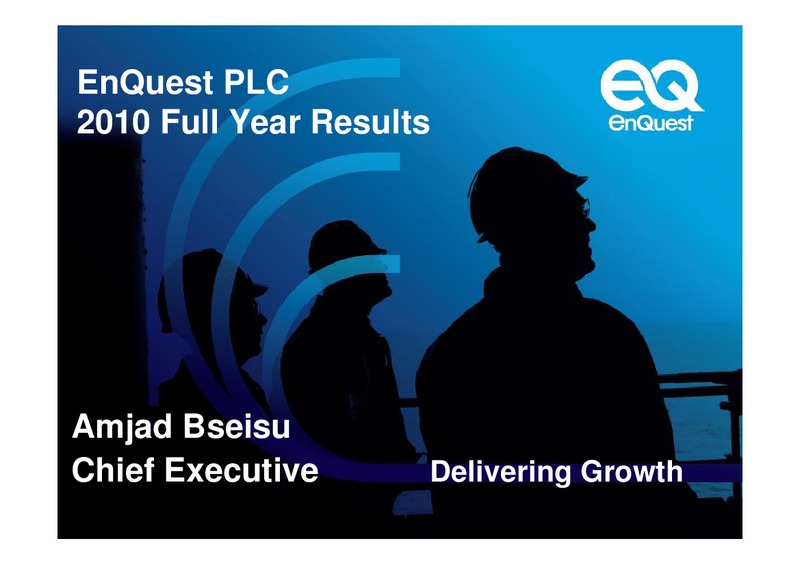 2010 EARNINGS CALL – Enquest – slide 1