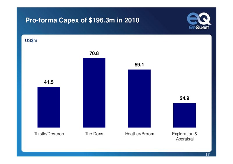 2010 EARNINGS CALL – Enquest – slide 17