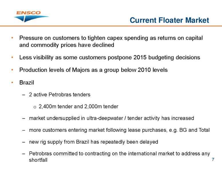 Goldman Sachs Global Energy Conference – Ensco Plc – slide 6