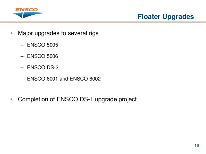 Credit Suisse Energy Summit – Ensco Plc – slide 15