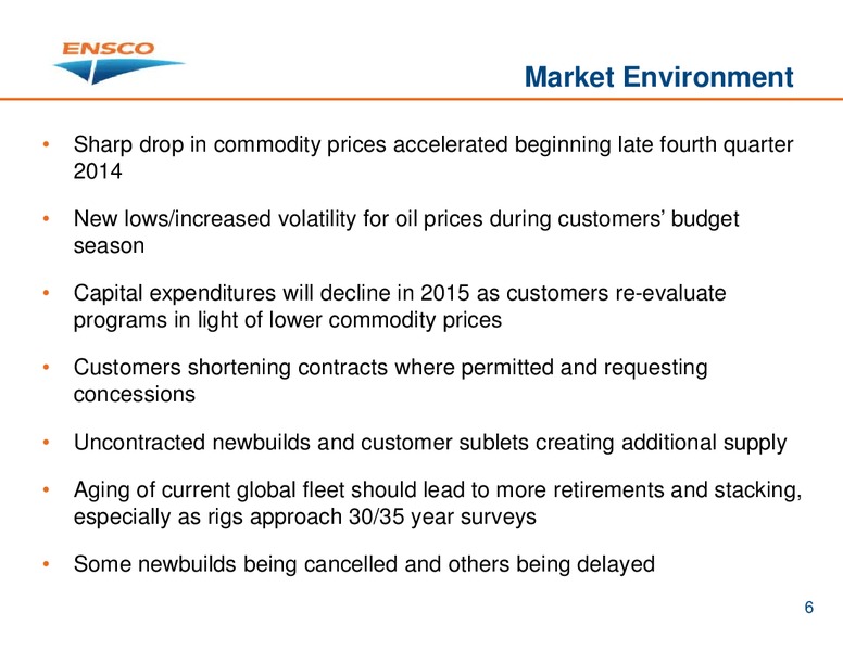 INVESTOR PRESENTATION – Ensco Plc – slide 5