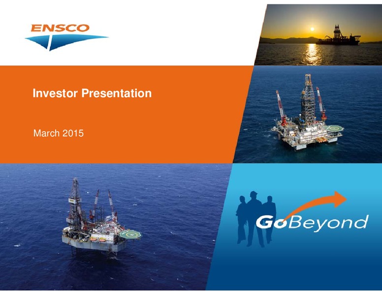 INVESTOR PRESENTATION – Ensco Plc – slide 1