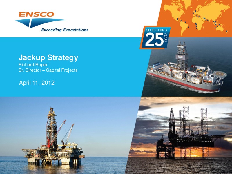 Jackup Strategies – Ensco Plc – slide 1