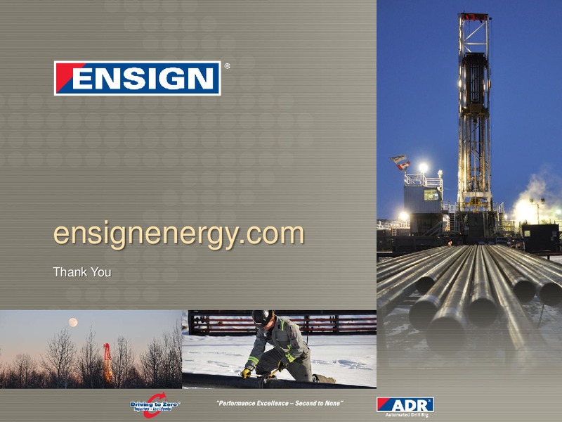 CORPORATE PRESENTATION – Ensign Energy Services Inc. – slide 23