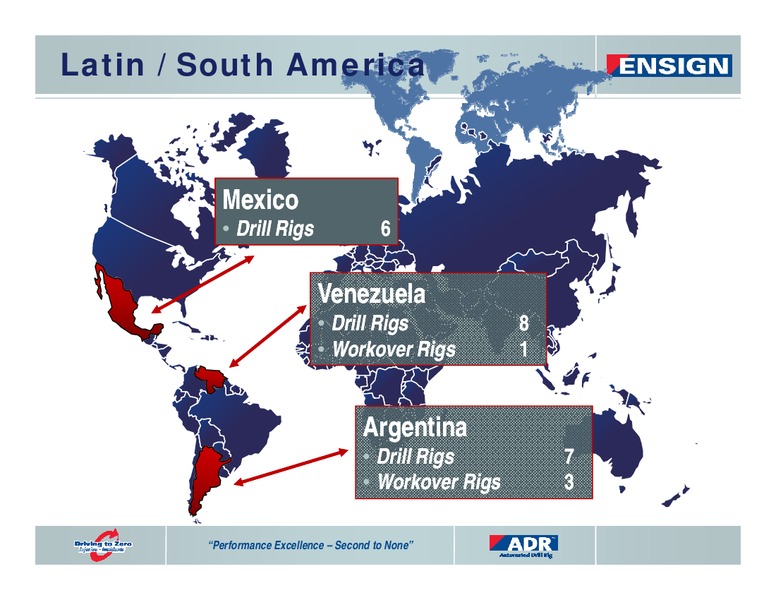 SEPTEMBER 2011 CORPORATE PRESENTATION – Ensign Energy Services Inc. – slide 13