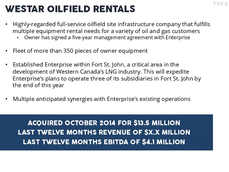 Investor Presentation – Enterprise Group, Inc. – slide 11