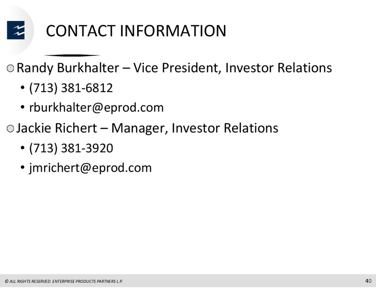 UBS MLP One on One Conference – Enterprise Products Partners LP – slide 39