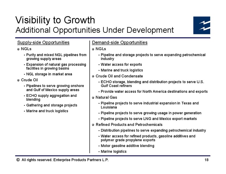 Credit Suisse MLP and Energy Logistics Conference – Enterprise Products Partners LP – slide 17