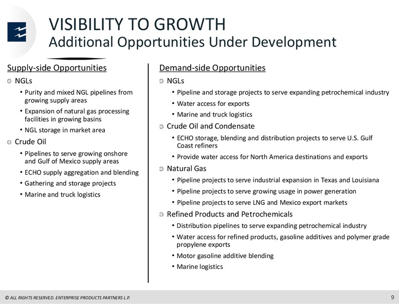 RBC Capital Markets MLP Conference – Enterprise Products Partners LP – slide 8