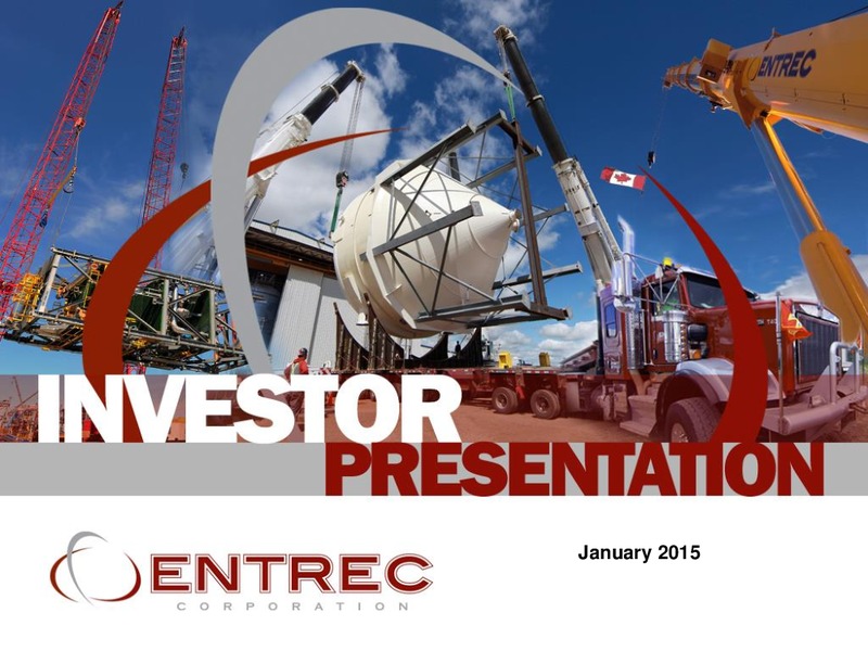 Investor Presentation – Entrec Corporation – slide 1