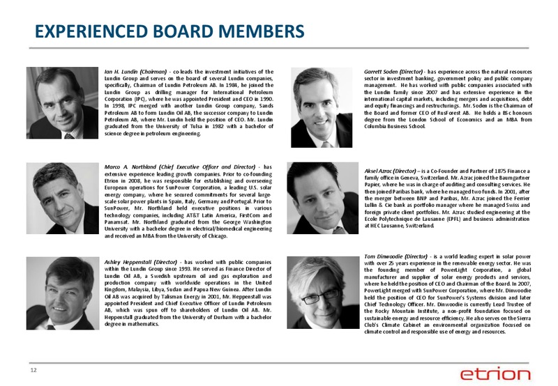 CORPORATE PRESENTATION – Entrion – slide 11