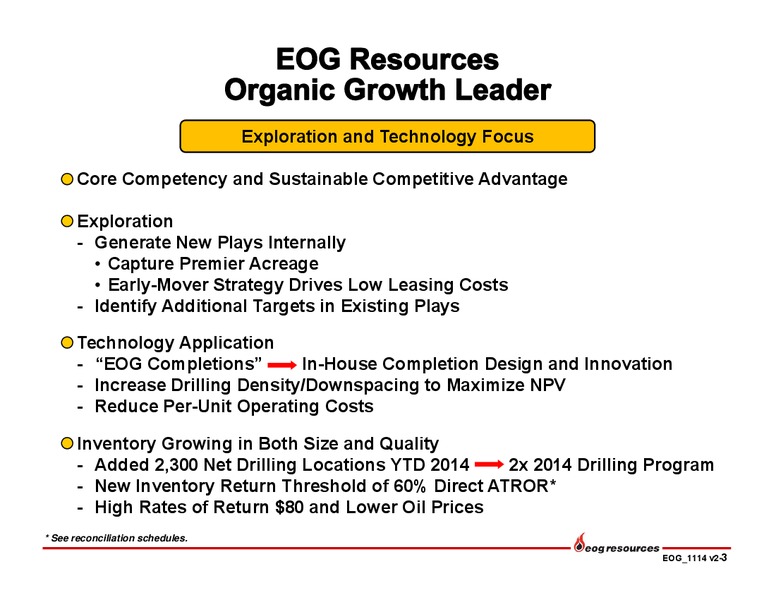 November 2014 Investor Presentation – EOG Resources, Inc. – slide 4