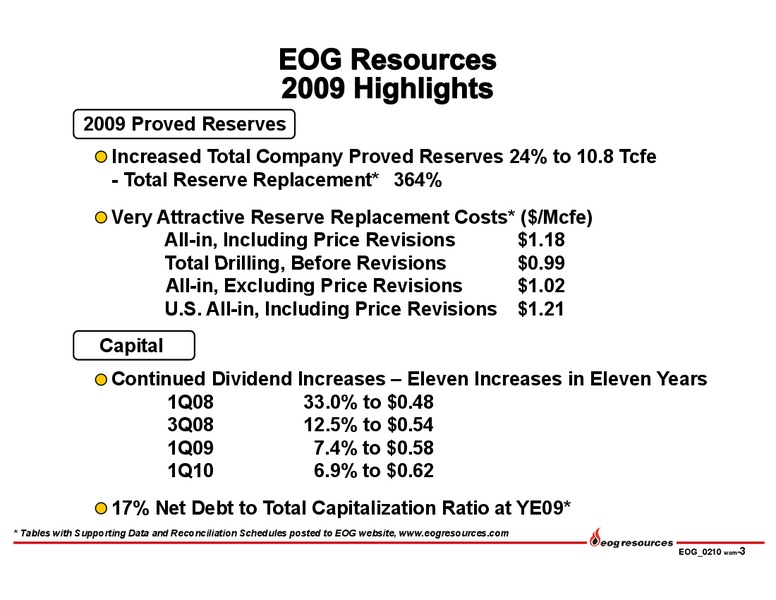 Q4 2009 Earnings Call – EOG Resources, Inc. – slide 3