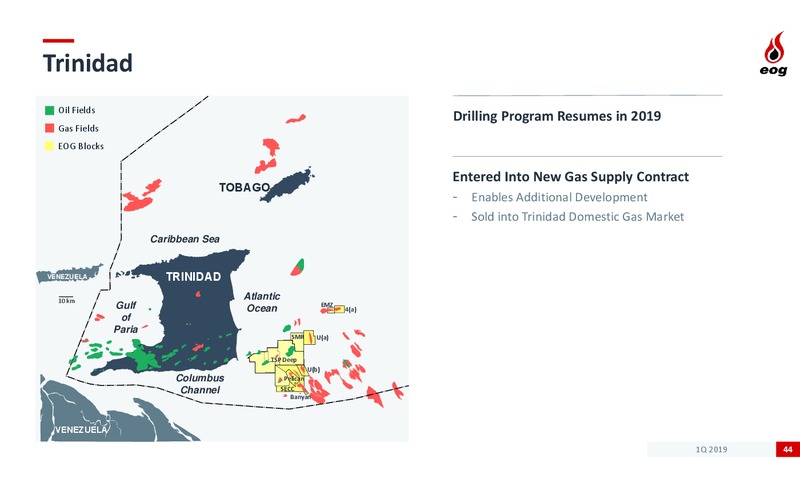 1Q 2019 Earnings Presentation – EOG Resources, Inc. – slide 43