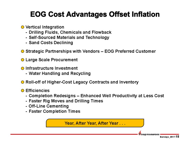 Barclays Americas Select Franchise Conference – EOG Resources, Inc. – slide 17